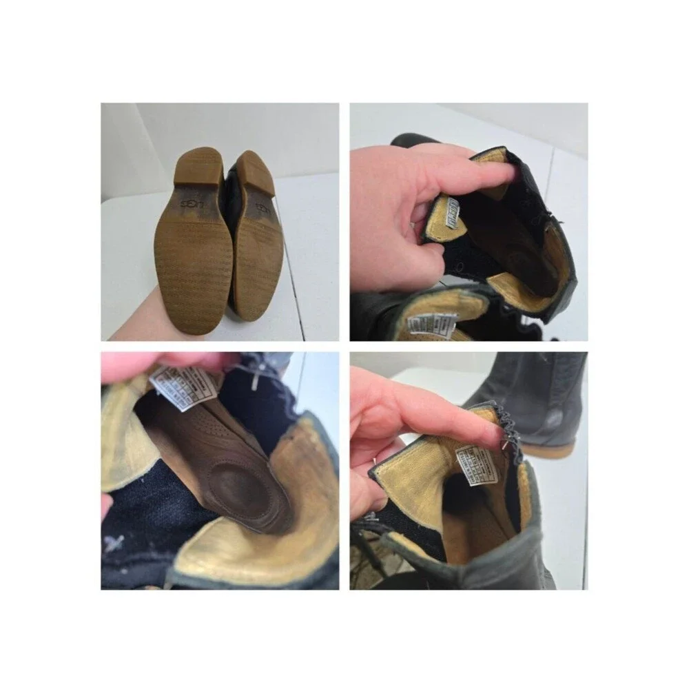 UGG Stevenson Mens Chelsea Boots Size 12 1003752 Black Leather Slip On Career